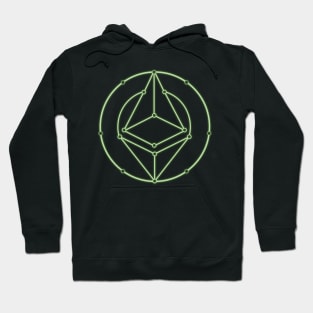 Ethereum Blockchain Wireframe Design Hoodie